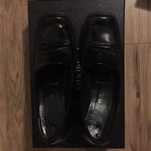 Prada high heel loafers